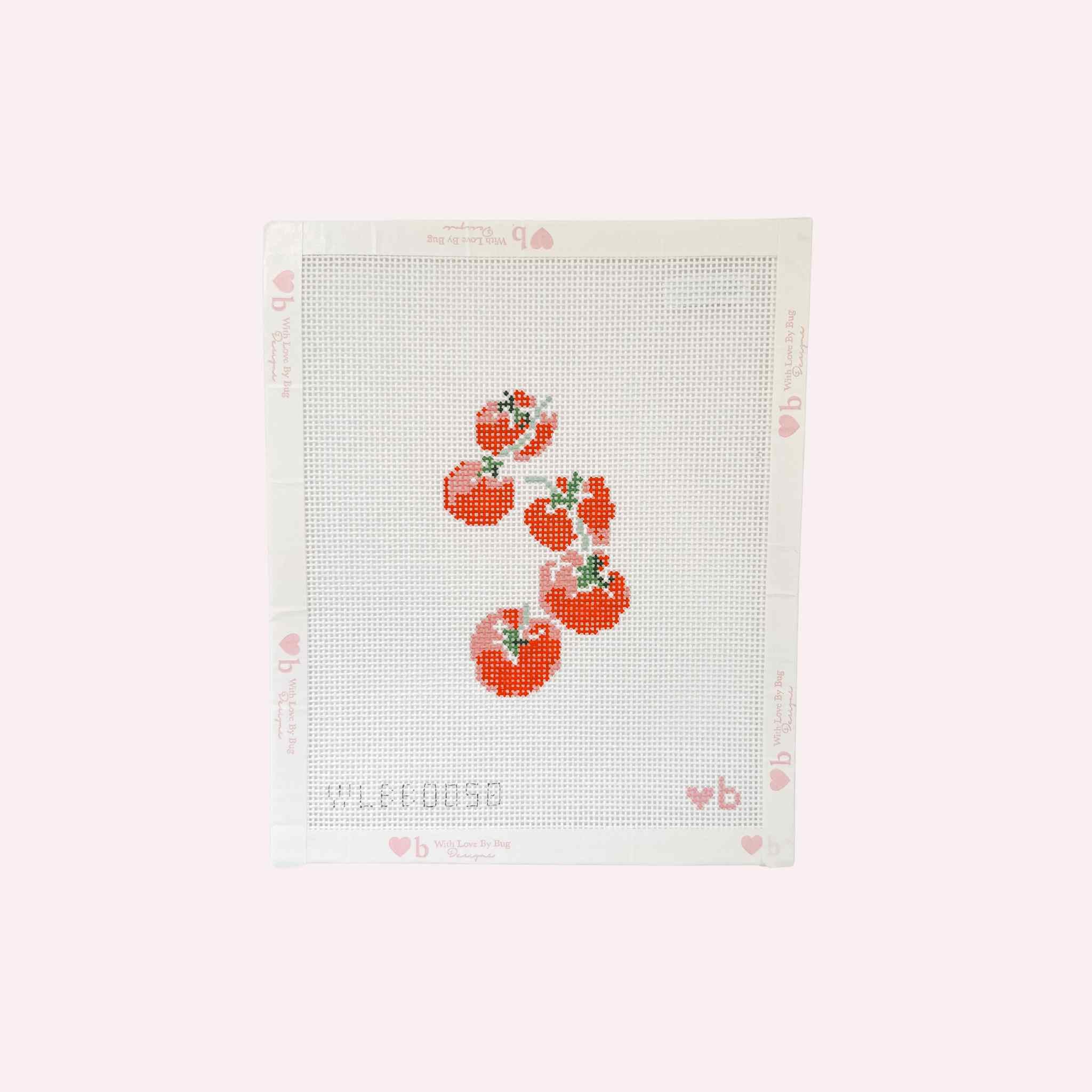 Needlepoint Canvas: Tomatoes on the Vine (13 Mesh)